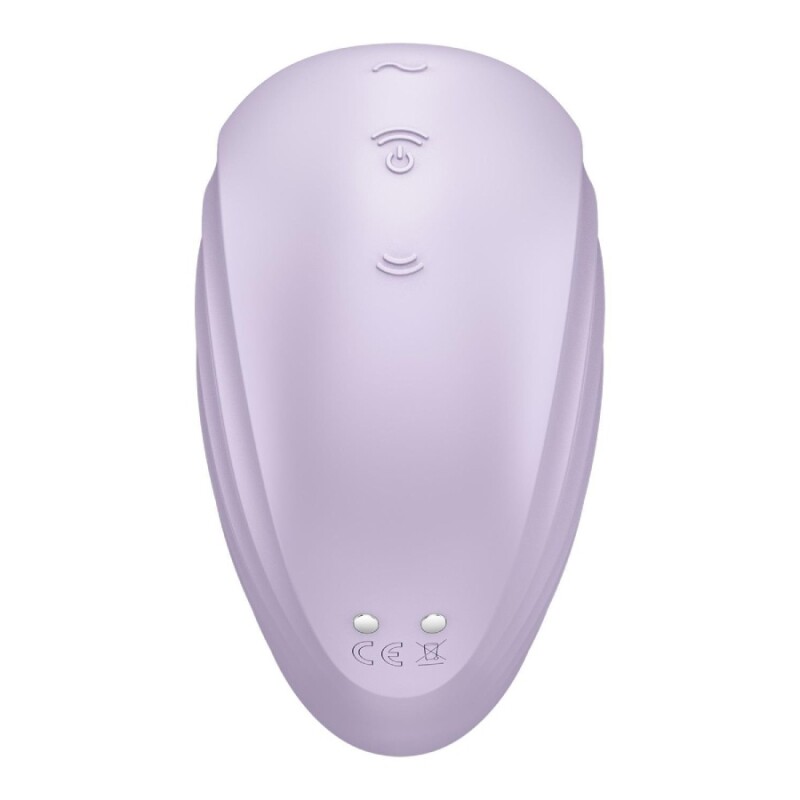Вакуумний стимулятор Satisfyer Pearl Diver з вібрацією, фіолетовий, 9.1 х 6.6 см - Изображение 3