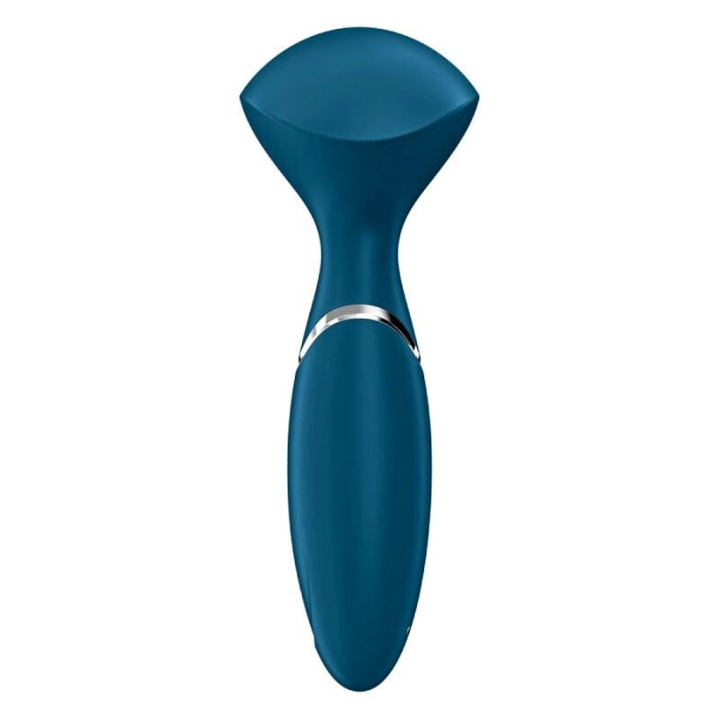 Вібромасажер Satisfyer Mini Wand-er компактний, блакитний, 5.8 х 6.3 см - Зображення 3