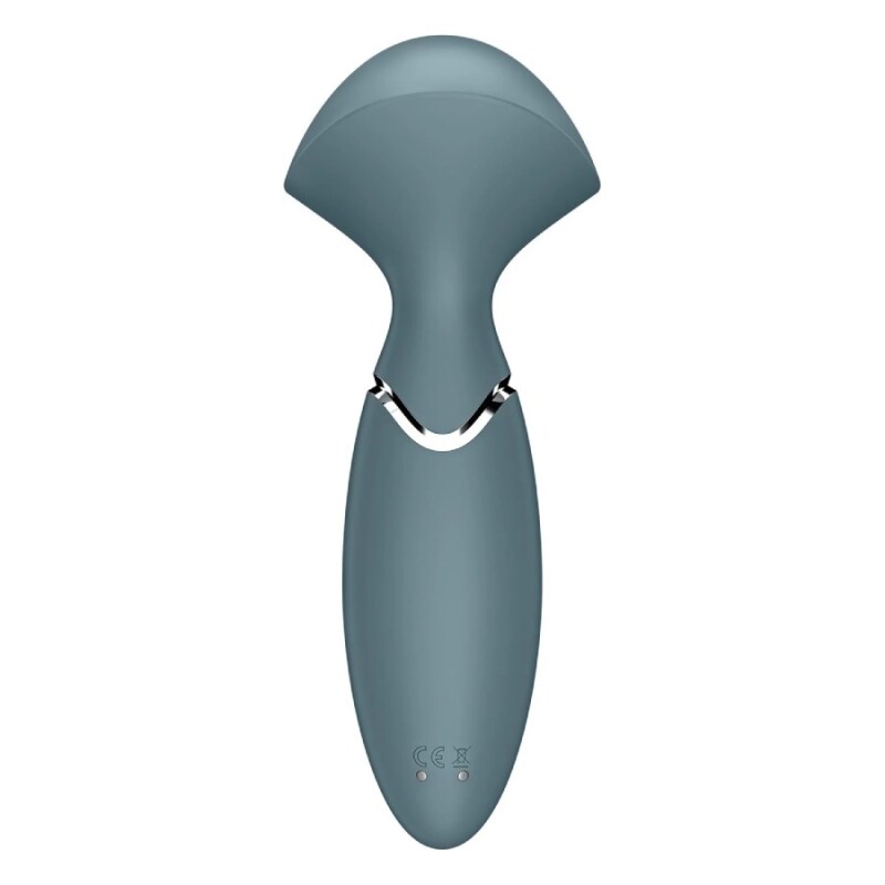 Вібромасажер Satisfyer Mini Wand-er компактний, сірий, 5.8 х 6.3 см - Изображение 4
