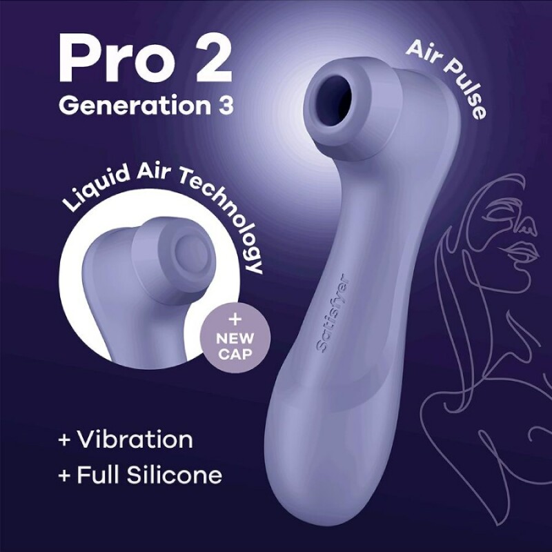Вібратор Satisfyer Pro 2 з ефектом пульсації, фіолетовий, 16.4 х 6.5 см - Изображение 5