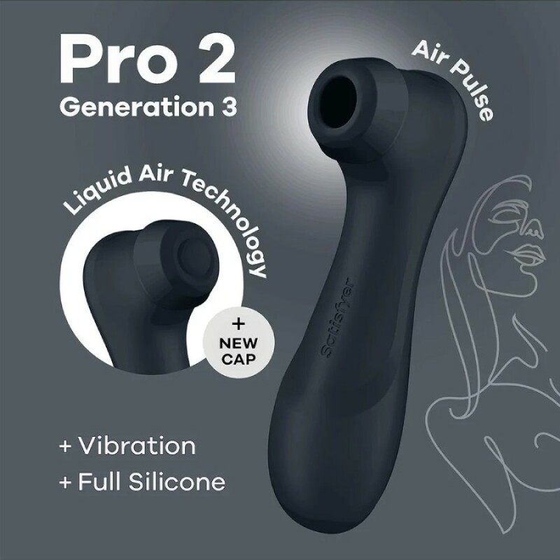 Вібратор Satisfyer Pro 2 з ефектом пульсації, чорний, 16.4 х 6.5 см - Изображение 5