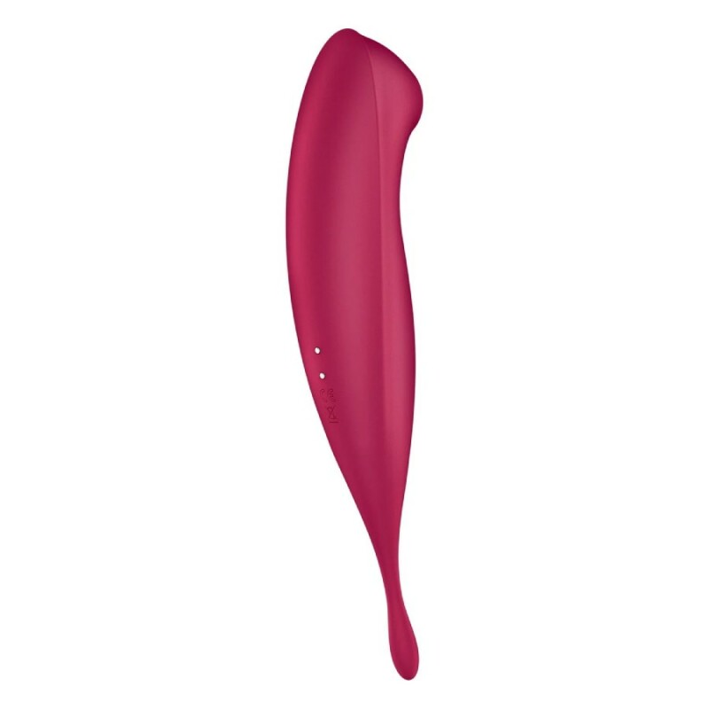 Вібратор з хвильовою стимуляцією Satisfyer Twirling Pro з додатком, червоний, 20.5 х 3.7 см - Изображение 6
