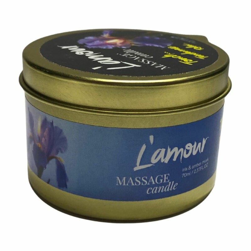 Масажна свічка, 70 мл, L'amour Iris and Amber Musk мох + ірис + троянда - Изображение 2