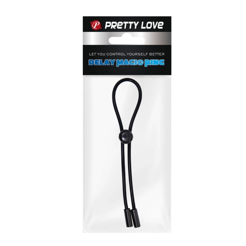 Ерекційне лассо Pretty Love для пеніса, чорне, 26 см - Изображение 8