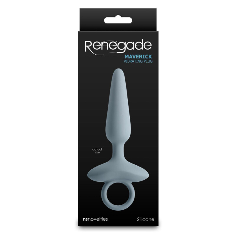 Анальний вібратор NS Novelties Renegade з кільцем, сірий, 15 х 3.1 см - Изображение 1