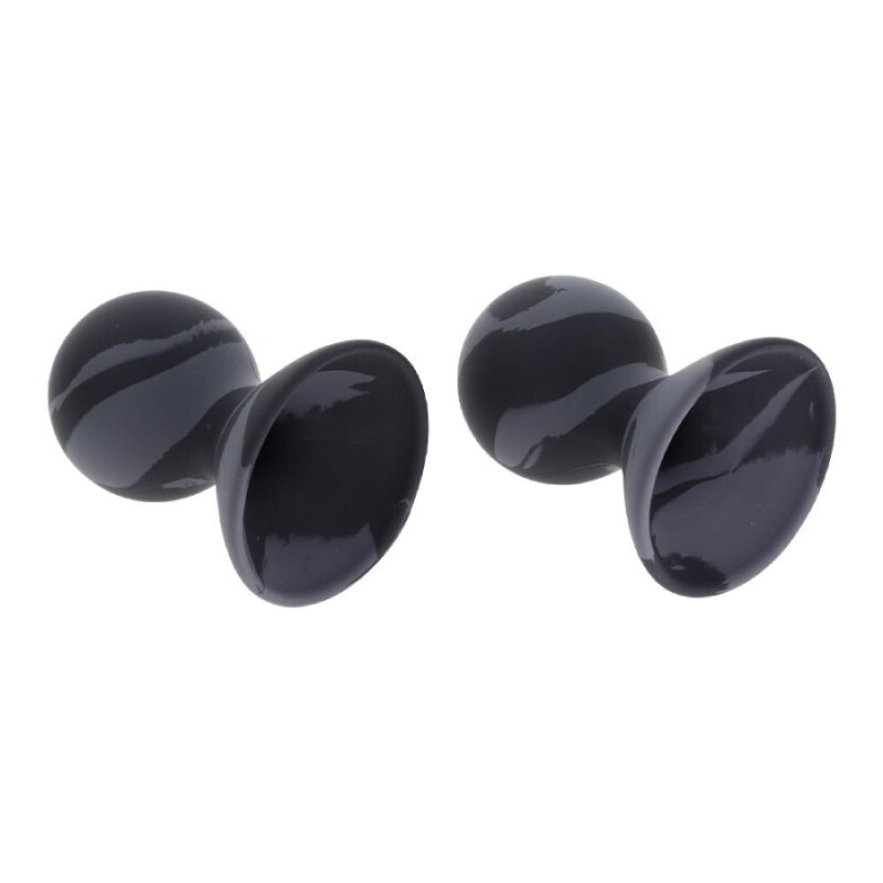 Вакуумні присоски на соски Sportsheets Velvet Noir силіконові, чорні, 7.3 х 5 см - Изображение 2