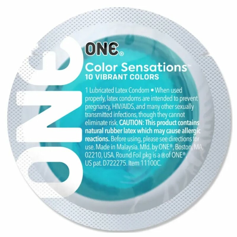 Набір різнокольорових презервативів One Color Sensations, 5 шт - Зображення 5