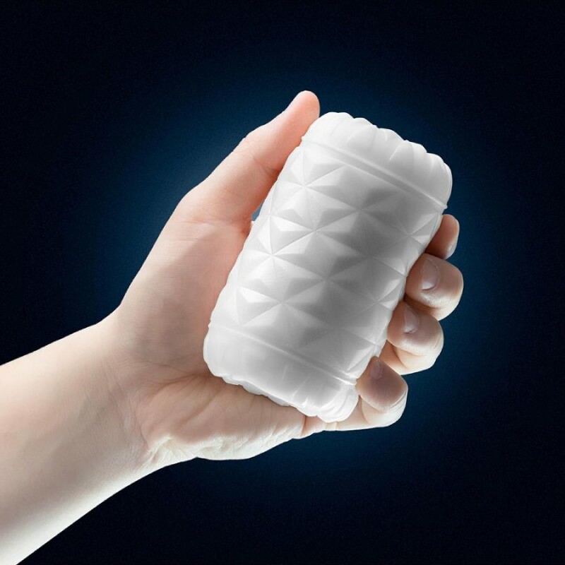 Мастурбатор самозмащувальний Blush Rize з відкритим кінцем, білий, 10.1 х 6.3 см - Изображение 4