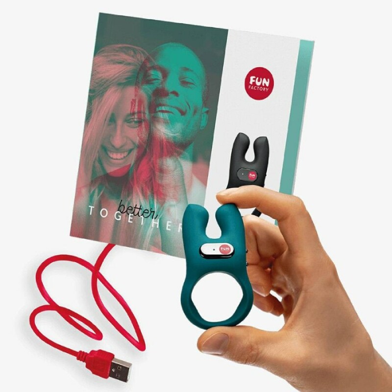 Ерекційне віброкільце Fun Factory Nos гнучке, балкитне, 8 х 3.5 см - Изображение 8