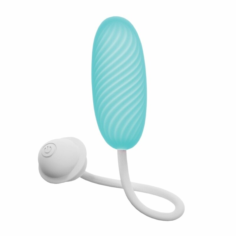 Віброяйце з додатком Univibe Marshmallow Bliss Egg блакитне, 14.7 х 3.8 см - Изображение 1
