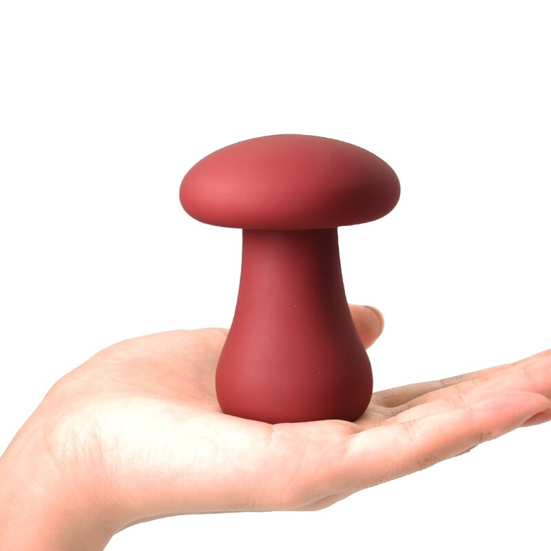 Вібратор Sweet Em Mushroom у формі гриба, бордовий, 7.7 х 6 см - Изображение 3