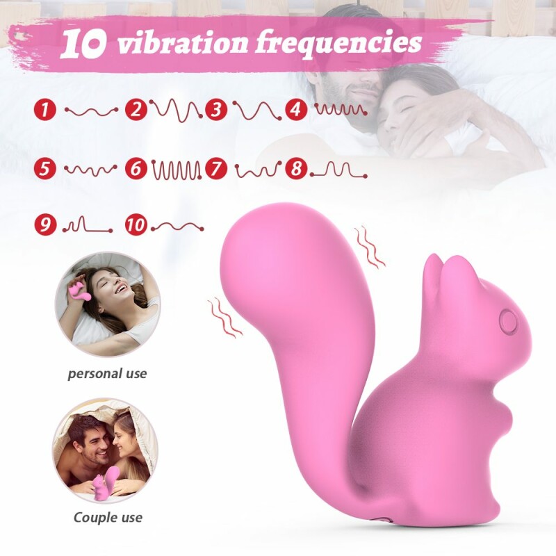 Мінівібратор для клітора Every Night Toys Debbie у формі білочки, рожевий, 7.2 х 3 см - Зображення 2