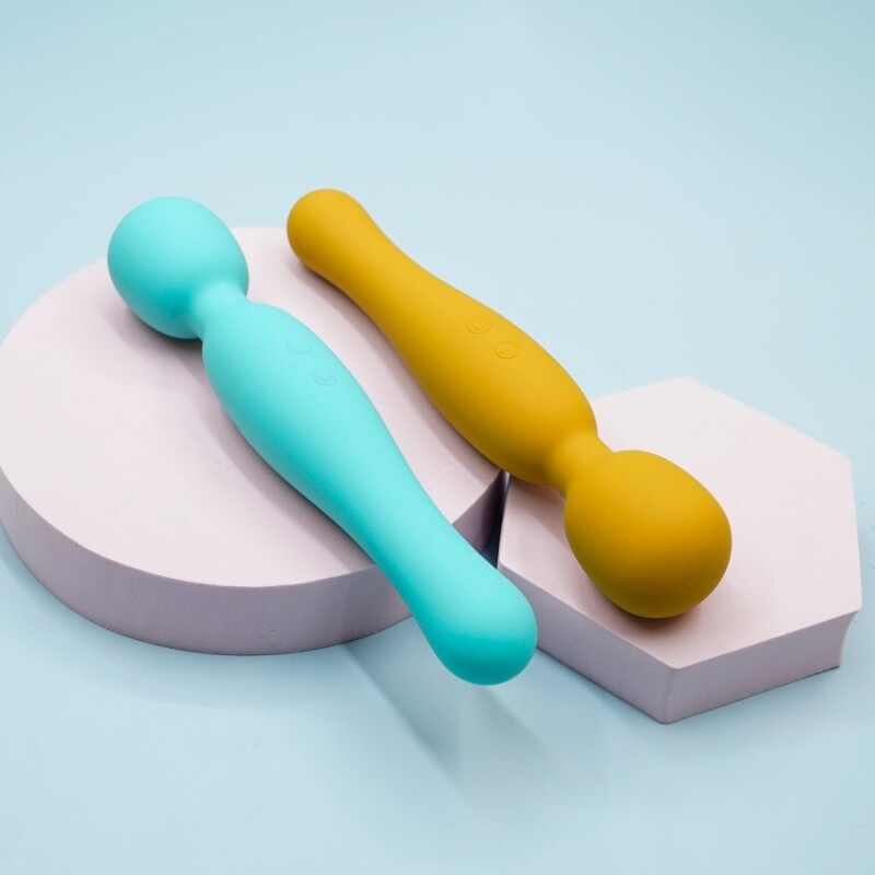 Вібратор-мікрофон Sweet Em Soft Touch Wand бірюзовий, 22.2 х 4.5 см - Зображення 4