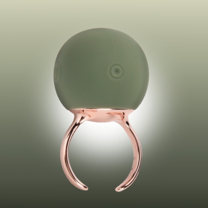 Вібратор-кільце Sweet Em Ring для клітора, зелене, 4.5 х 2.7 см - Изображение 2