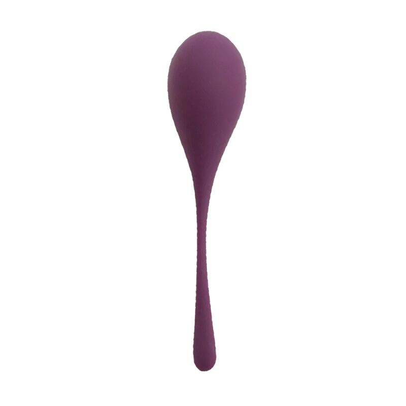 Тренажер Кегеля Sweet Em Kegel Ball з хвостиком, фіолетовий, 70 г, 14 х 3.3 см - Изображение 1