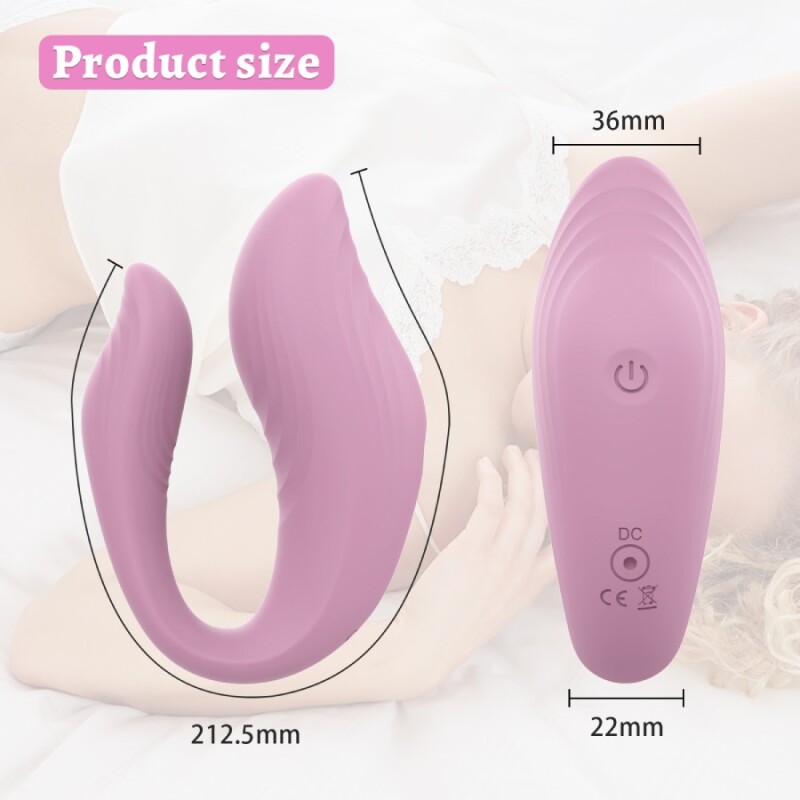 Вібратор для пар Every Night Toys Cosima з пультом, рожевий, 21.2 х 3.6 см - Зображення 2