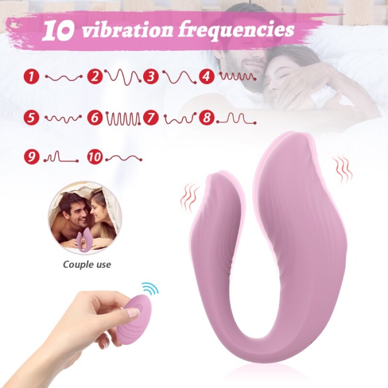Вібратор для пар Every Night Toys Cosima з пультом, рожевий, 21.2 х 3.6 см - Зображення 5