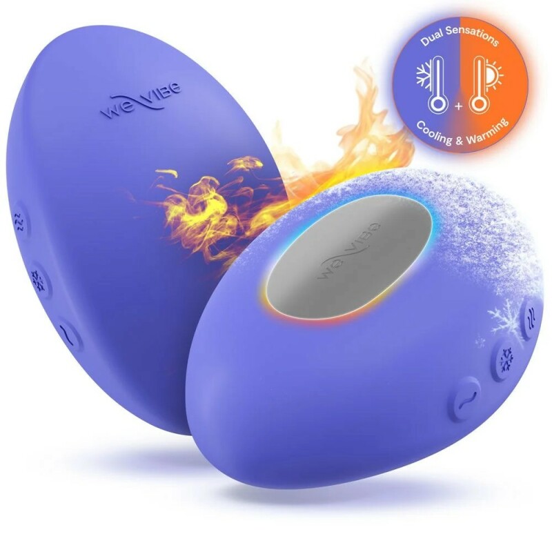 Вібратор для клітора We-Vibe Temp з функцією нагрівання та охолодження, синій, 9.7 см - Изображение 2