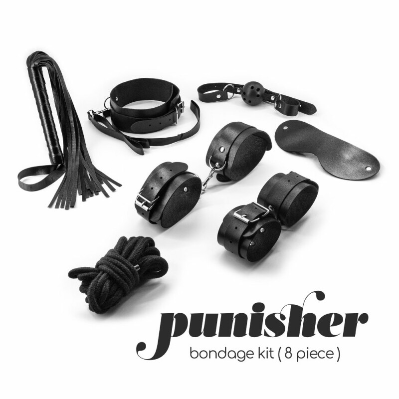 Набір для БДСМ Crushious Punisher чорний, 8 предметів - Зображення 2