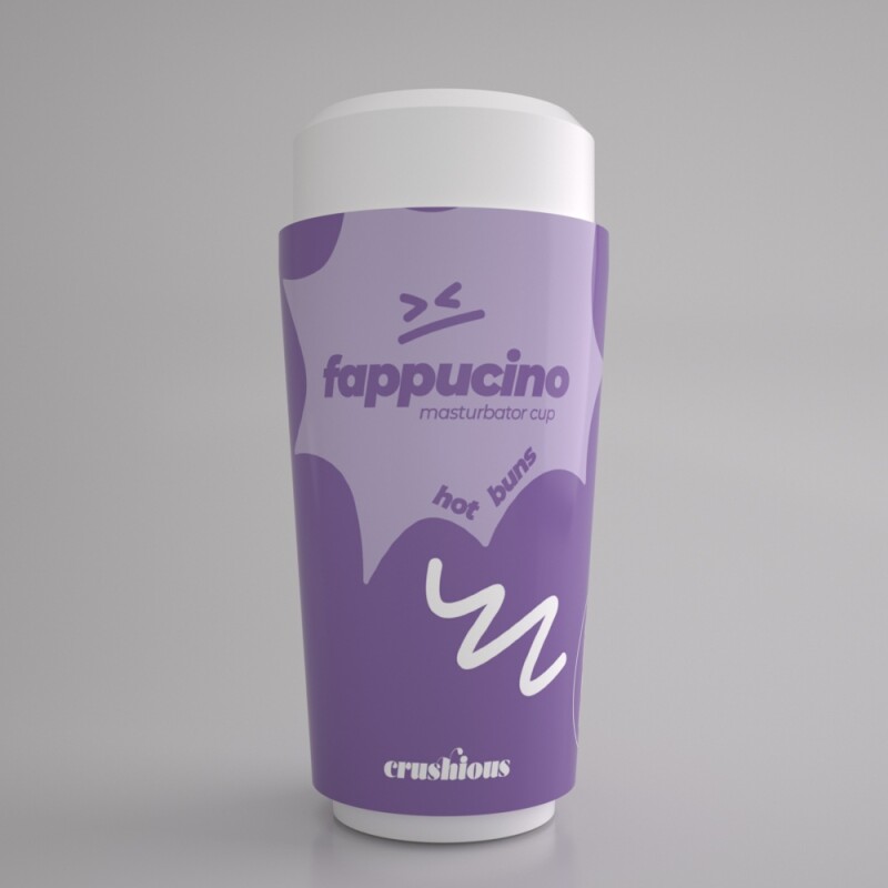 Мастурбатор-анус Crushious Fappucino портативний, бежевий, 16 х 7 см - Зображення 2