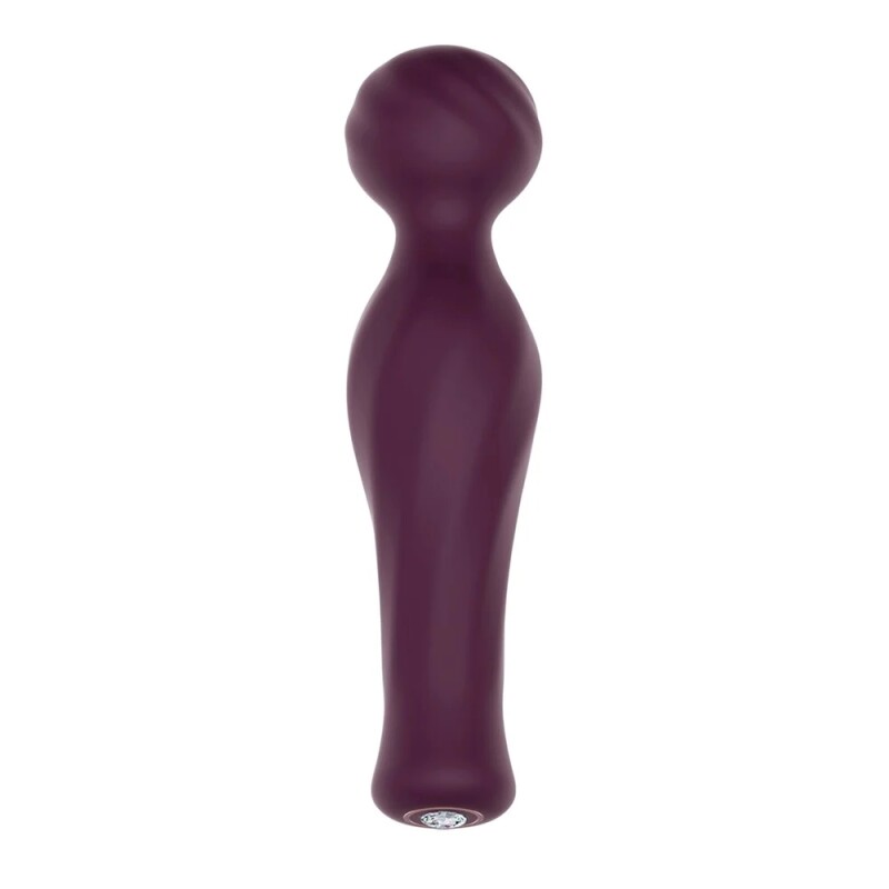 Вібратор-мікрофон Dream Toys Magic Wand зі стразами, бордовий, 16.5 х 4 см - Изображение 2