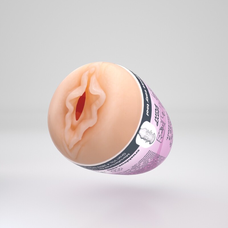 Мастурбатор-яйце Crushious Ezy Egg the Skilled вагіна, бежевий, 8.7 х 5.6 см - Зображення 2