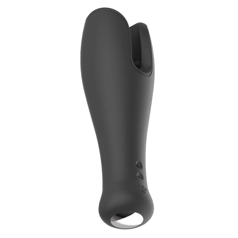 Мастурбатор для голівки Dream Toys Essentials з вібрацією, чорний, 19.5 х 6.5 см - Изображение 6