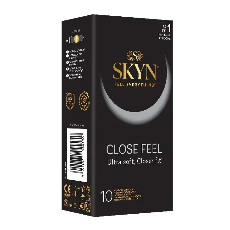 Презервативи безлатексні SKYN  Close Feel з рельєфом, 10 шт