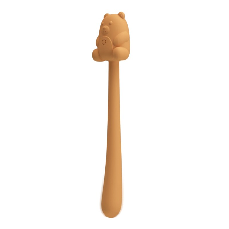 Мінівібратор Pretty Love Cute Bear гнучкий, жовтий, 13.3 х 2.4 см - Изображение 3