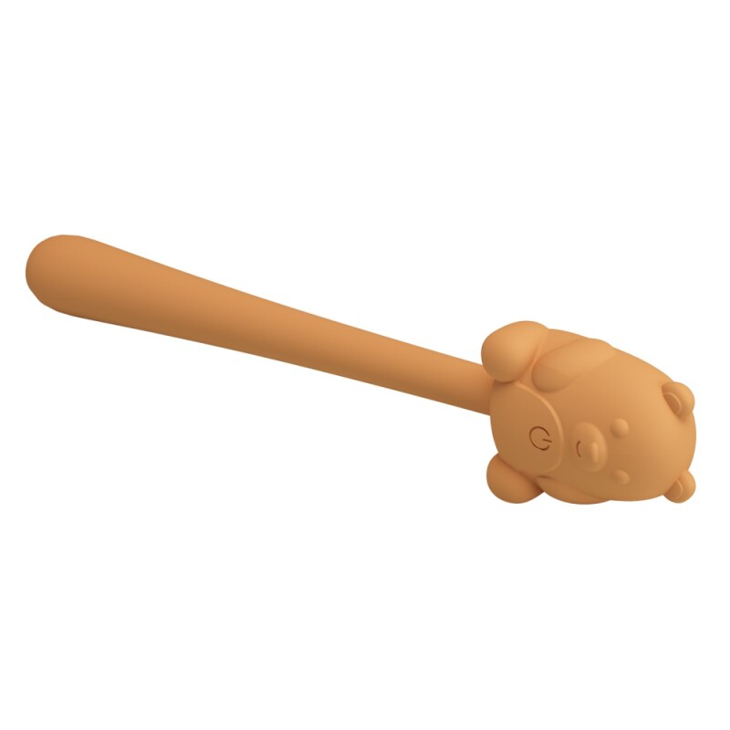 Мінівібратор Pretty Love Cute Bear гнучкий, жовтий, 13.3 х 2.4 см - Изображение 5