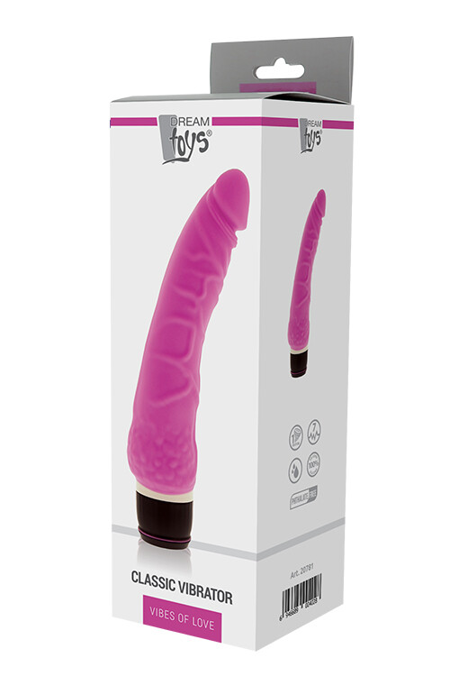 Вібратор реалістичний Dream Toys Vibes of Love рожевий, 21 х 4.5 см - Изображение 1