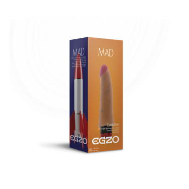 Вібратор реалістичний з кібершкіри Egzo Rocket MAX - Зображення 2