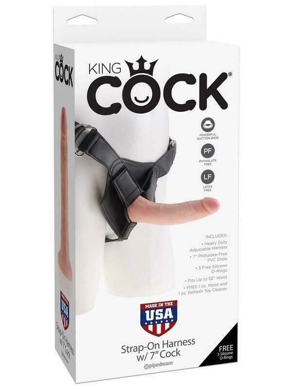 Страпон на трусиках Pipedream King Cock з кільцевим кріпленням, бежевий, 19.5 х 4.1 см - Изображение 6