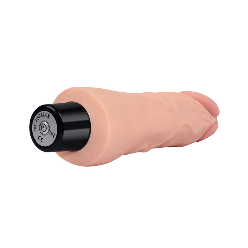 Вібратор реалістичний Lovetoy Real Softee тілесного кольору, 18 см х 3.9 см - Изображение 3