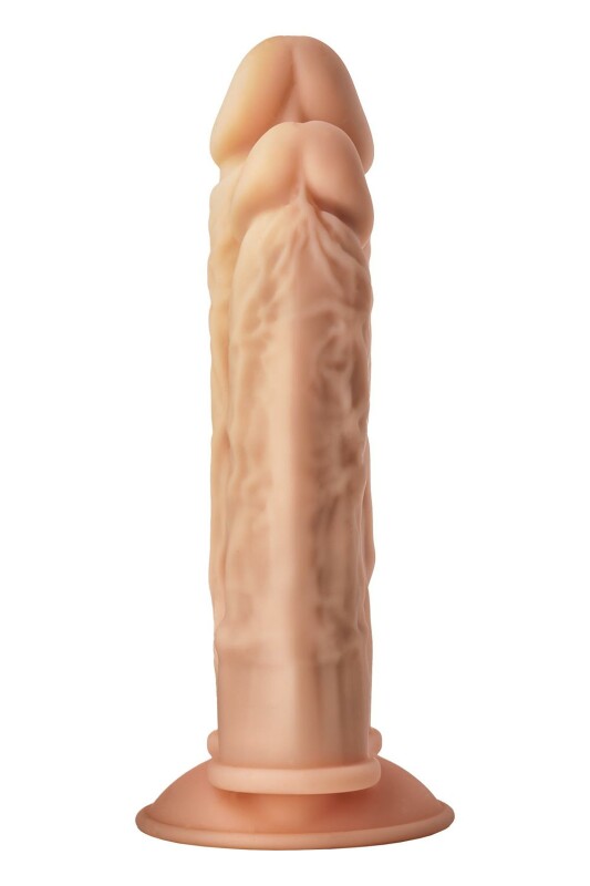 Подвійний фалоімітатор реалістичний Dream Toys Real Love, термоактивний, бежевий - Зображення 5