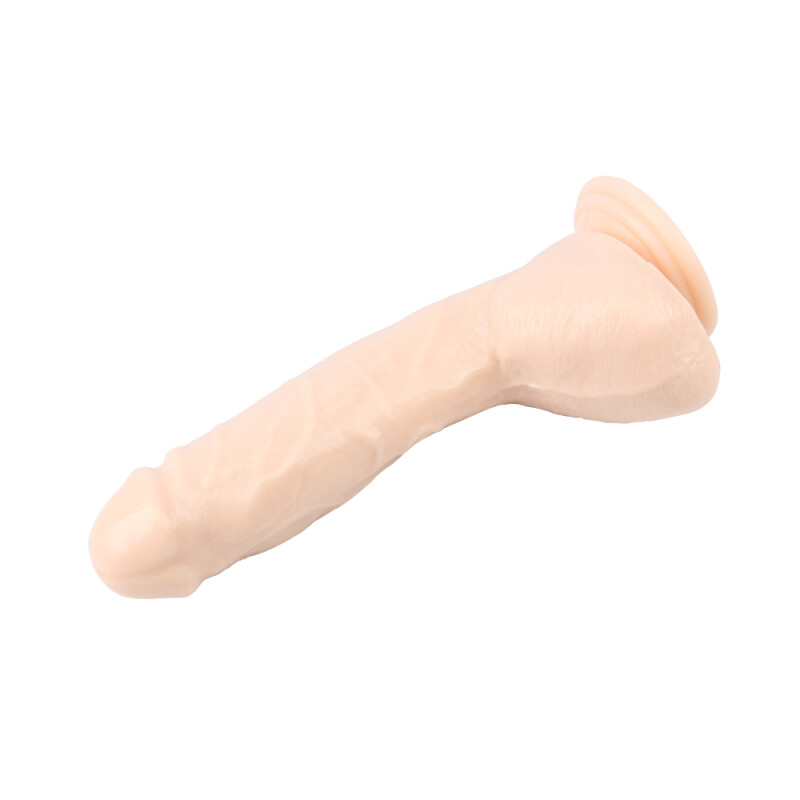 Вібратор реалістичний на присосці Chisa Ballsy Super Cock, з пультом, бежевий, 25 х 4.5 см - Зображення 4