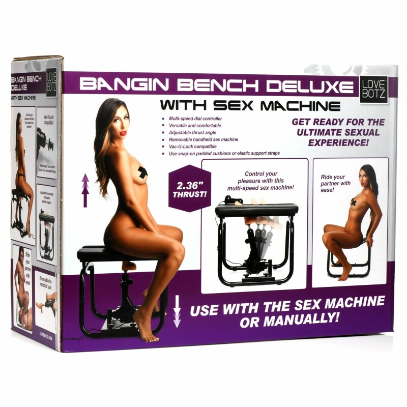 Стілець для сексу з секс-машиною Deluxe Bangin' XR Brands, чорного кольору - Изображение 4