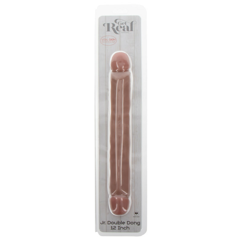 Фалоімітатор двосторонній ToyJoy Jr.Double Dong, бежевий, 32 х 3.6 см - Изображение 1