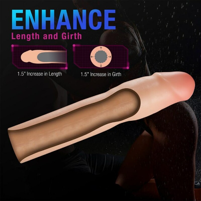 Насадка на пеніс реалістична Blush Performance Plus бежева, 17.7 х 4.4 см - Изображение 8