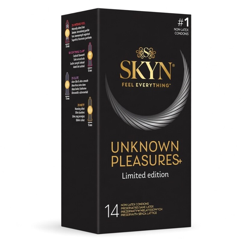 Набір презервативів SKYN Unknown Pleasures+ безлатексні, 14 шт - Зображення 1