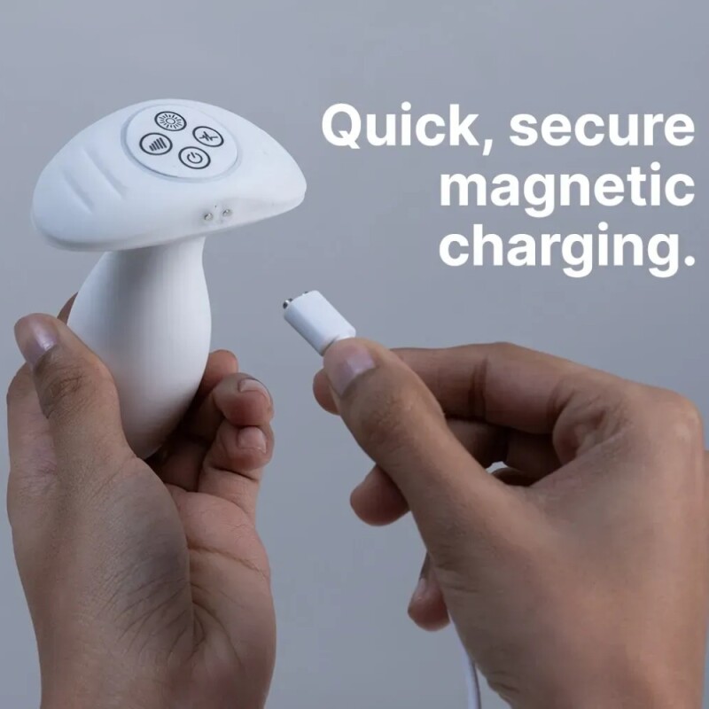 Анальний вібратор Paradise The Plug з LED-підсвічуванням, з додатком, білий, 10.8 х 3.8 см - Изображение 2