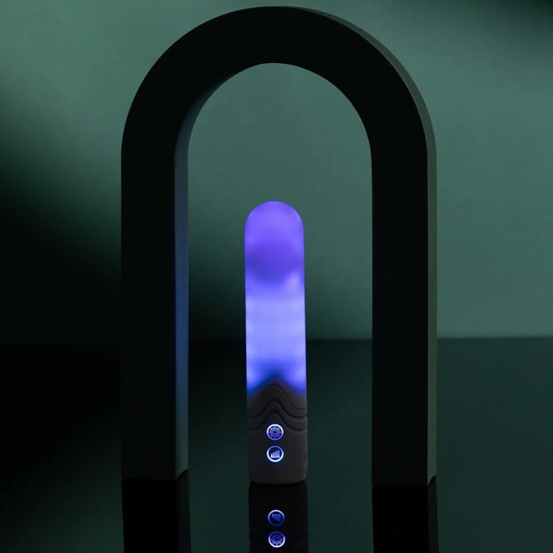 Віброкуля Paradise The Bullet з LED-підсвічуванням, з додатком, біла, 12 х 2 см - Изображение 7