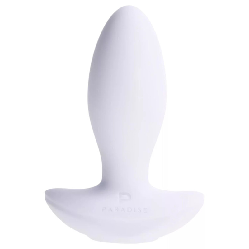 Анальний вібратор Paradise The Plug з LED-підсвічуванням, з додатком, білий, 10.8 х 3.8 см - Изображение 8