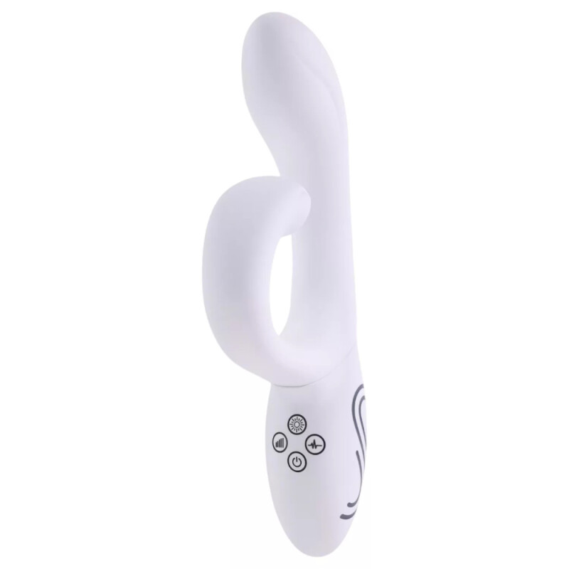Вібратор-кролик Paradise The Rabbit з LED-підсвічуванням, з додатком, білий, 21.6 х 3.8 см - Зображення 9
