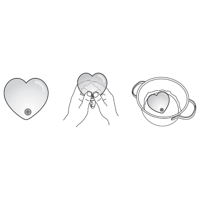 Гаряче серце для масажу Hot Heart Massager, рожеве, 144 г - Зображення 2