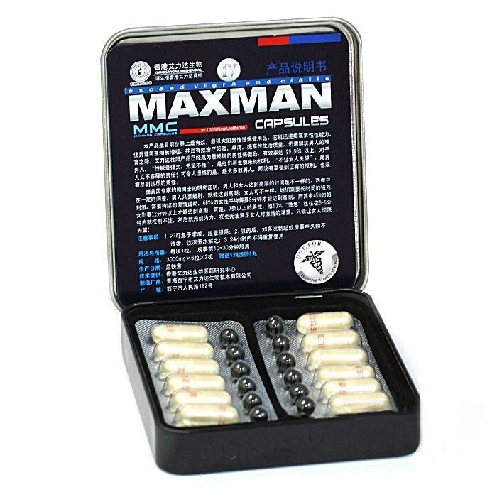 Капсули збуджуючі для чоловіків MaxMan 4, ціна за 3 шт