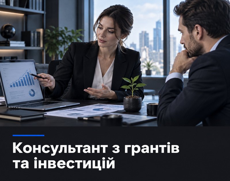 Консультант з грантів та інвестицій у Дніпрі