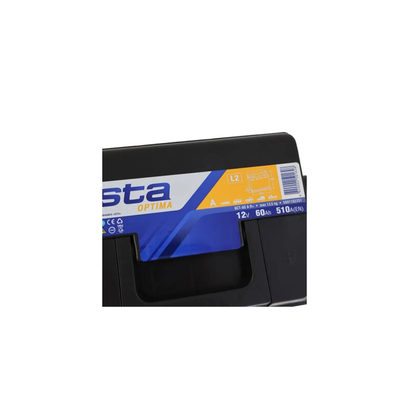 Аккумулятор автомобильный BullDozer Иста Optima 60Ah 510A R+ (L2, 242x175x190) SMF - Изображение 2