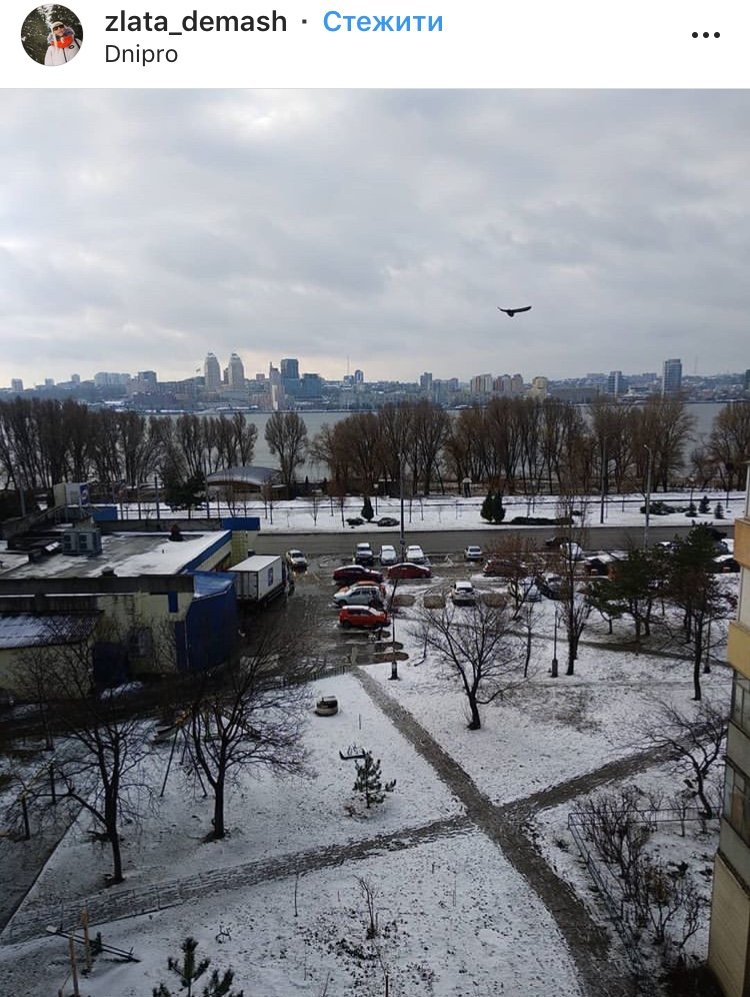 ТОП фотографий первого снега в Днепре от горожан, фото-1 ТОП фотографий первого снега в Днепре от горожан, фото-1