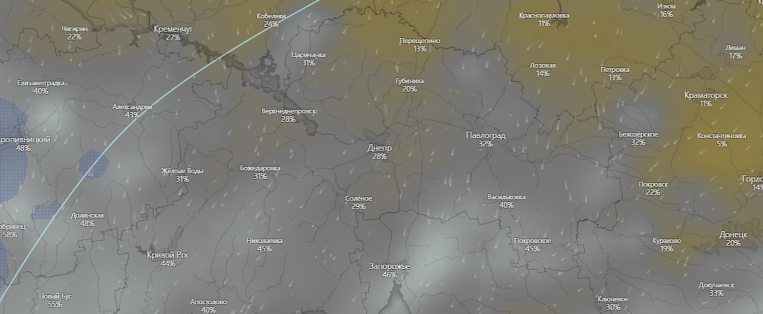 погода в Днепре 21 июля